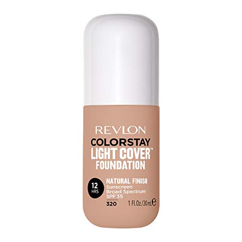 Revlon ColorStay Light Cover Liquid Foundation, Hydrating Longwear Weightless Makeup with SPF 35, Light-Medium Coverage for Blemish, Dark Spots & Uneven Skin Texture, 150 Buff, 1 fl. Oz