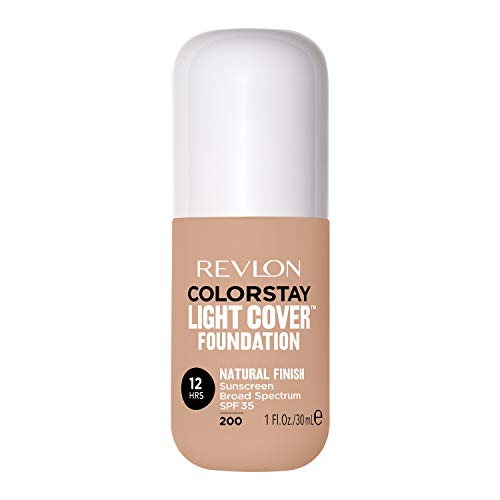 Revlon ColorStay Light Cover Liquid Foundation, Hydrating Longwear Weightless Makeup with SPF 35, Light-Medium Coverage for Blemish, Dark Spots & Uneven Skin Texture, 150 Buff, 1 fl. Oz