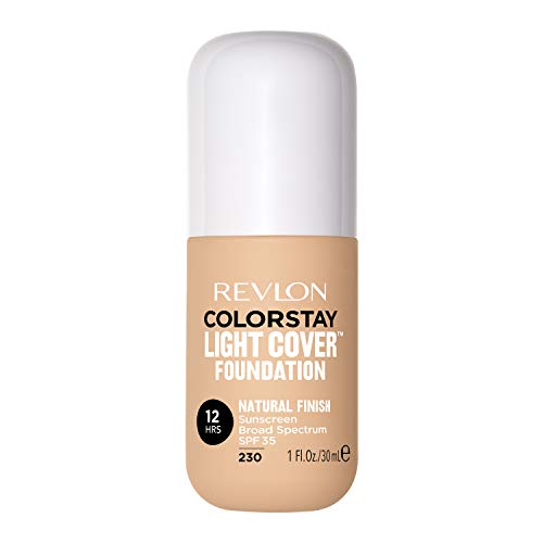 Revlon ColorStay Light Cover Liquid Foundation, Hydrating Longwear Weightless Makeup with SPF 35, Light-Medium Coverage for Blemish, Dark Spots & Uneven Skin Texture, 150 Buff, 1 fl. Oz