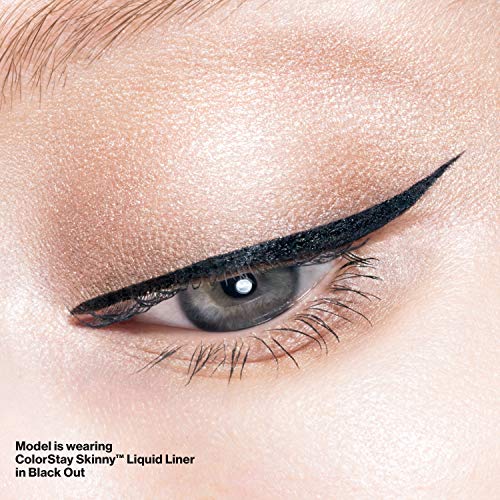 Revlon Skinny Liquid Eyeliner, ColorStay Eye Makeup, Waterproof, Smudge-proof, Longwearing with Ultra-Fine Tip, Mahogany Flame, 0.08 oz